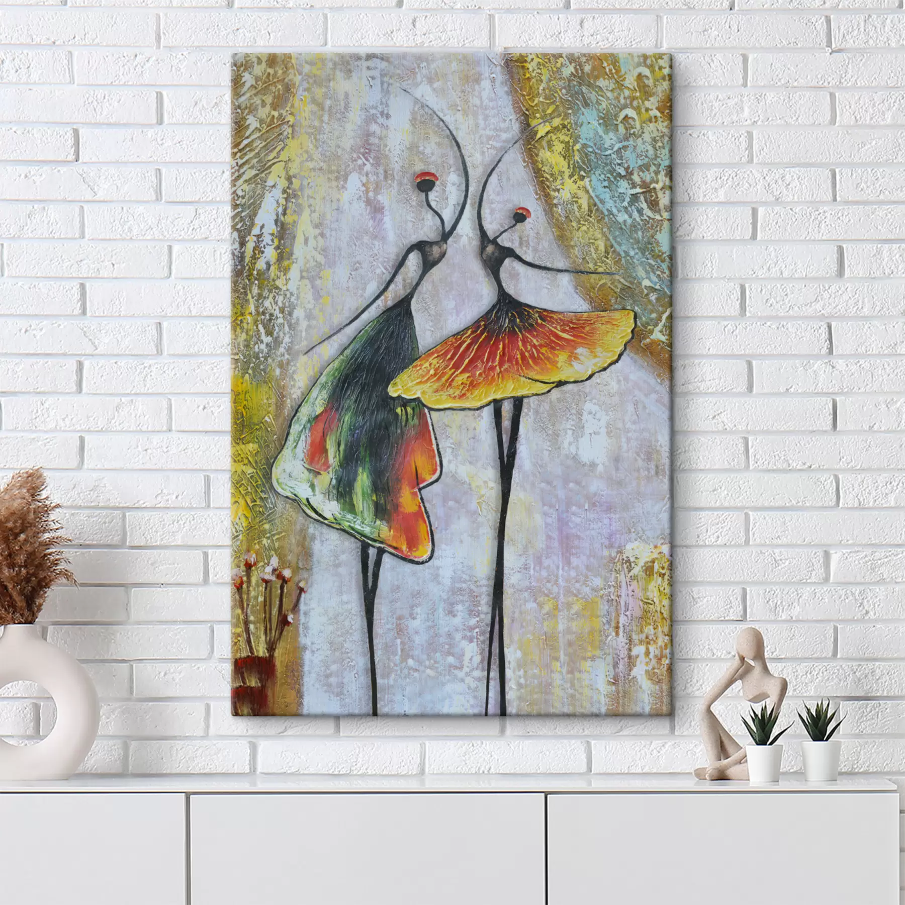 Fotobehang Abstractie, ballerina's s01740