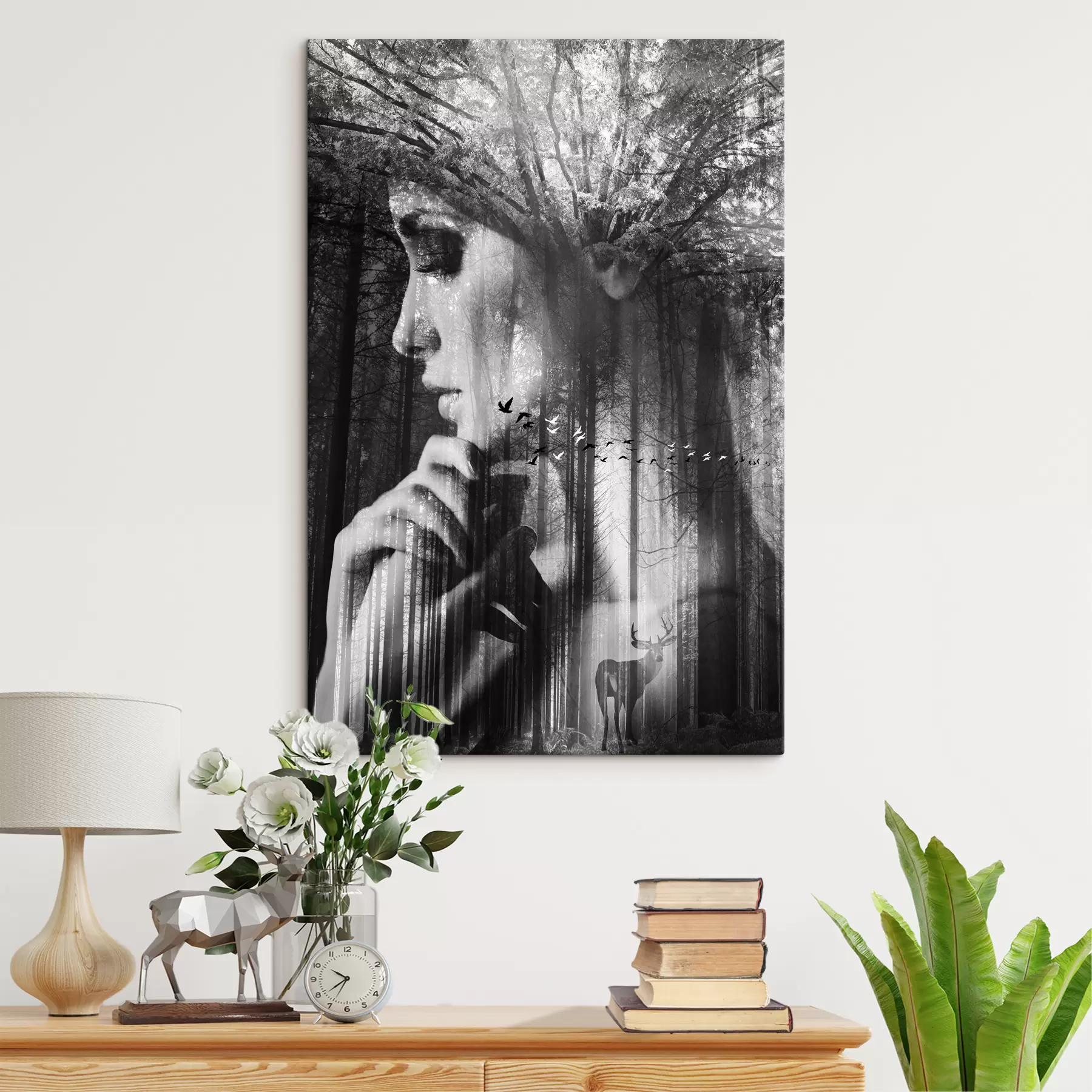 Fotobehang Zwart, wimper e zwart-wit s02754