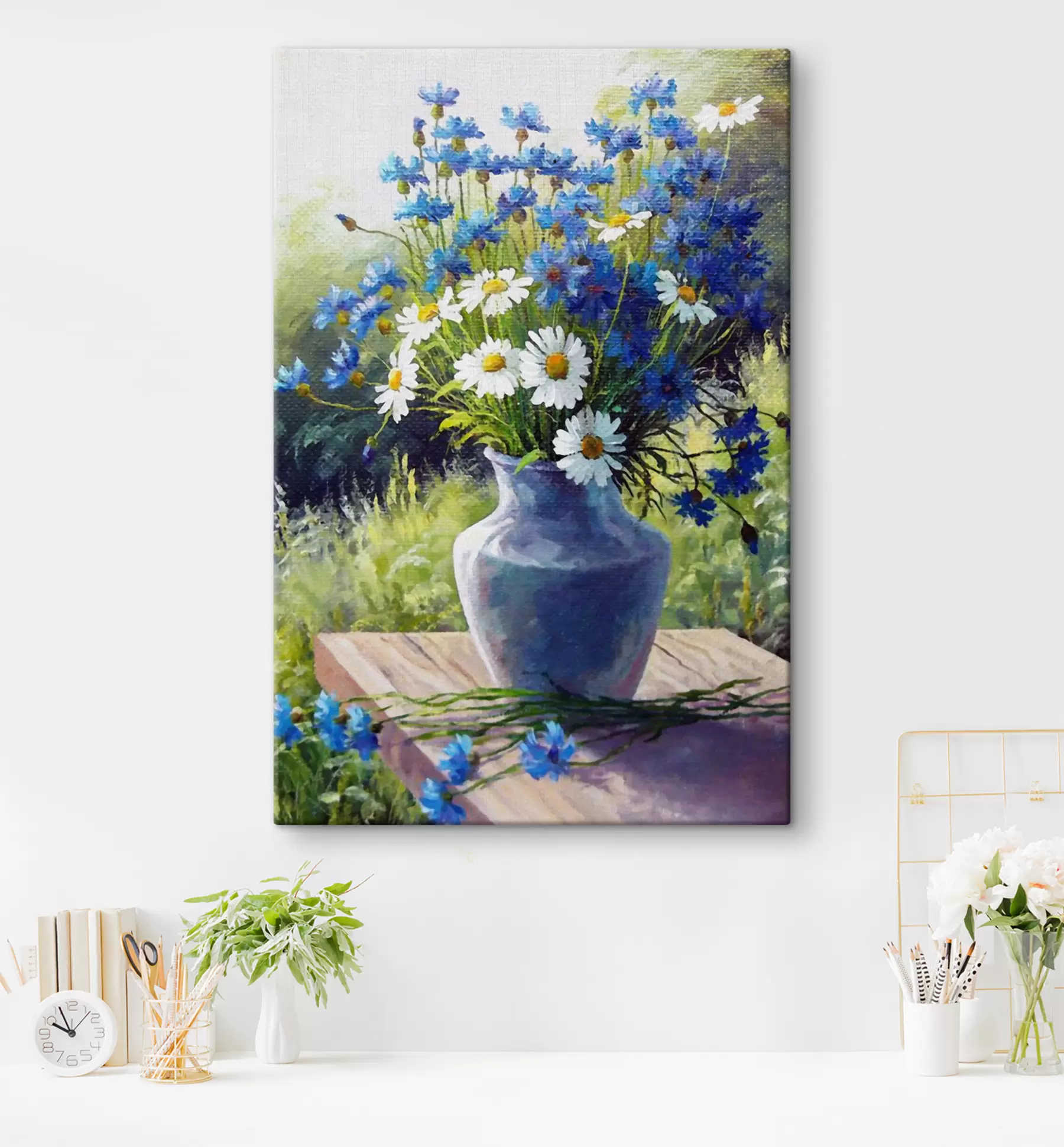 Fotobehang Bloem, plant en bloempot s03466