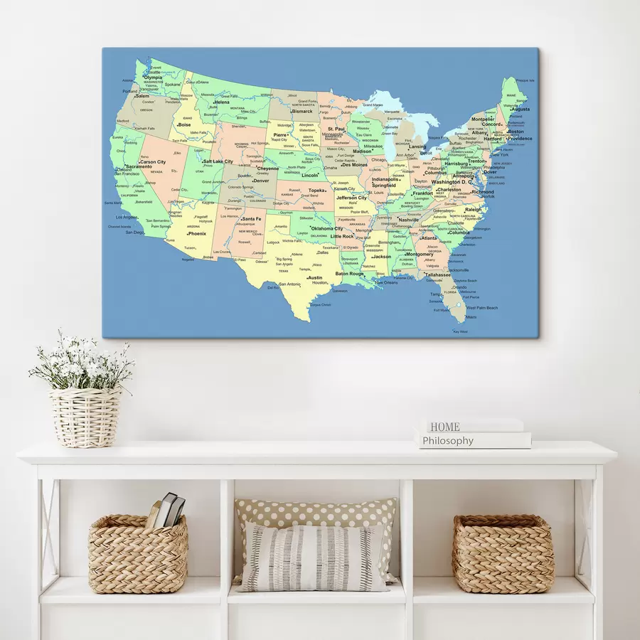  Peintures Carte, écorégion et monde s09911