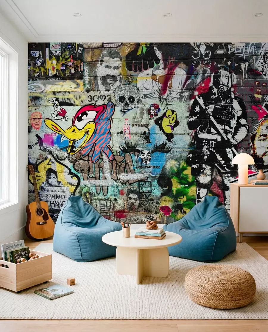 Fotobehang Straatkunstcollage u12434