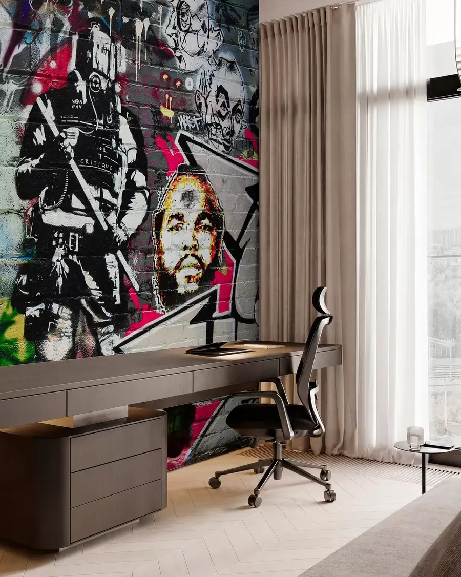 Fotobehang Graffiti, kunst en lettertype u12434