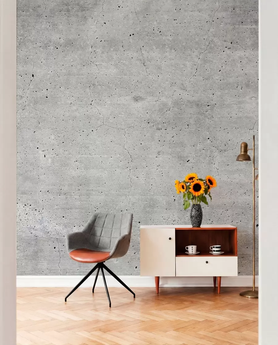 Fotobehang Grijs, patroon en beton u13522