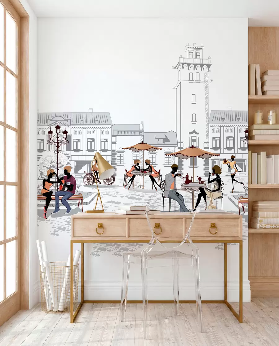 Fotobehang Stedenbouwkundig ontwerp, lettertype en kunst u56109