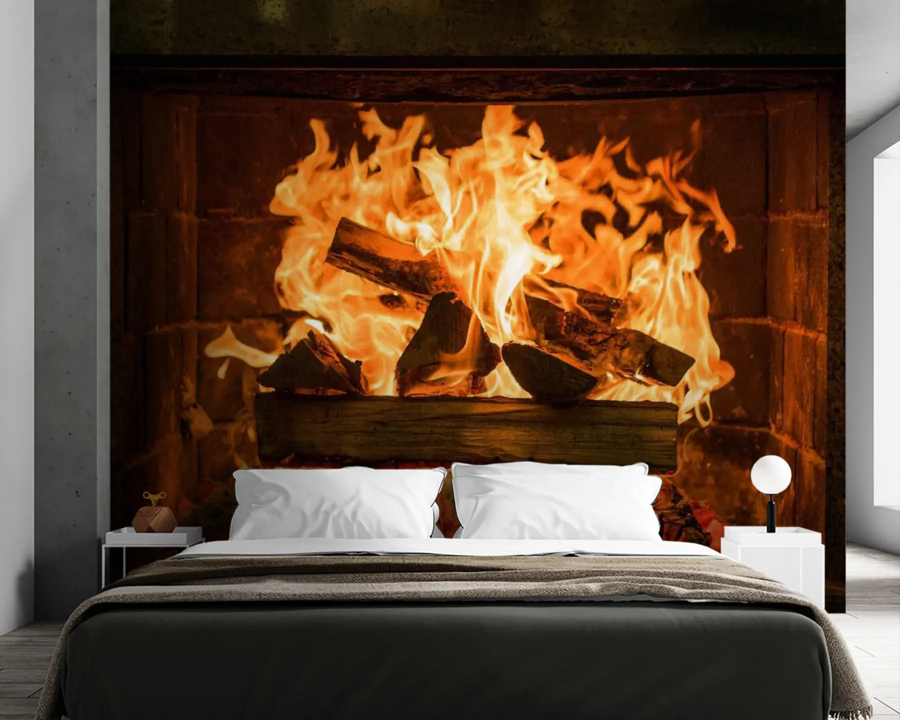 Papier peint photo Cheminée en granit u56175