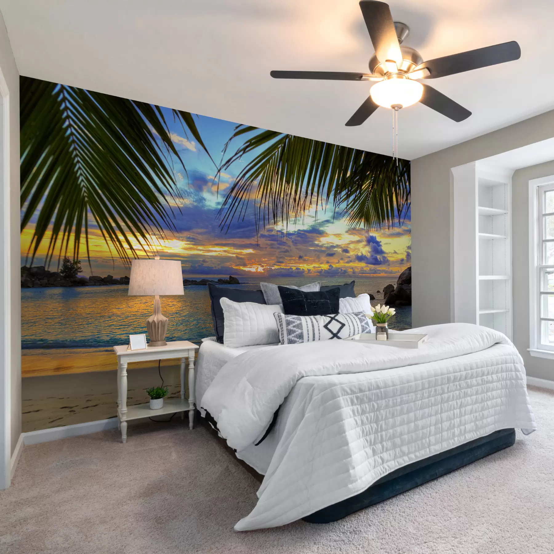 Fotobehang Water, wolk en lucht u56299