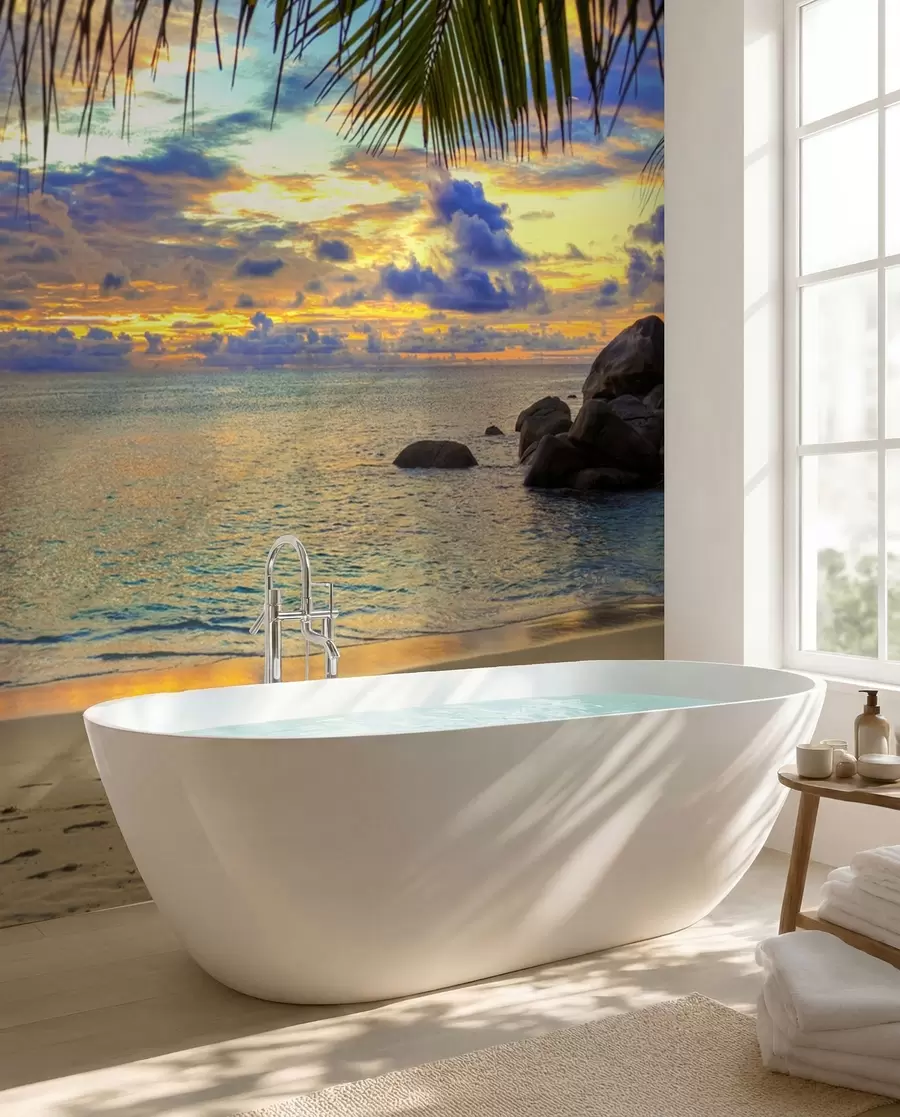 Fotobehang Water, wolk en lucht u56299