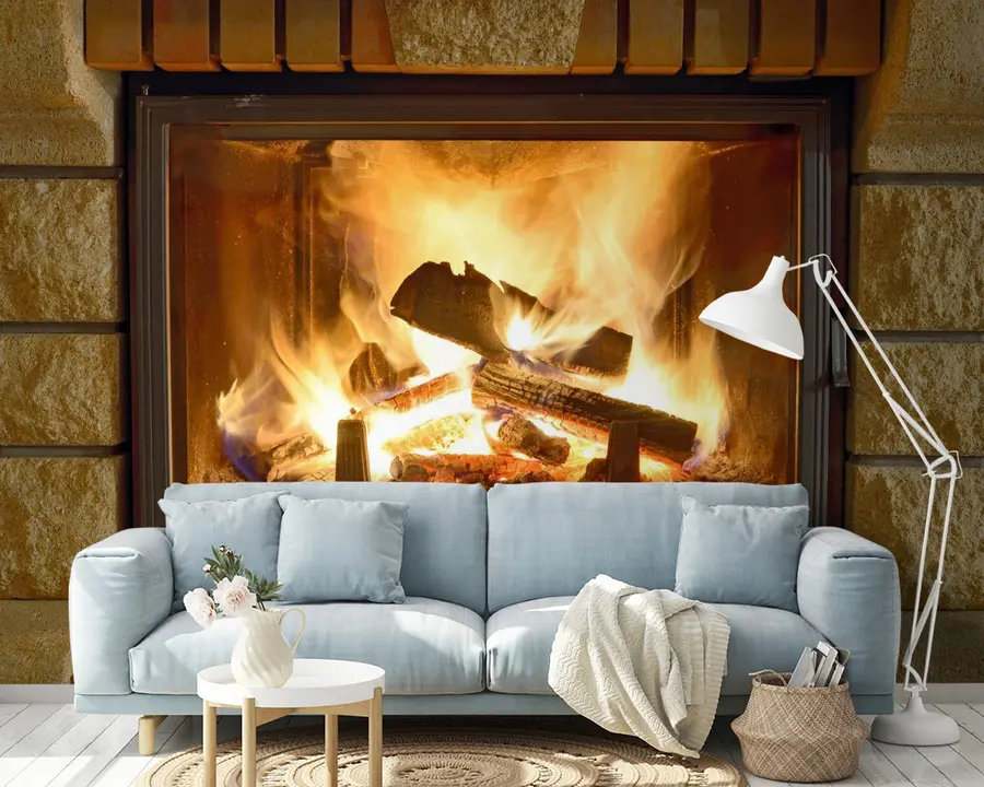Fotobehang Onroerend goed, hout en haard u57351