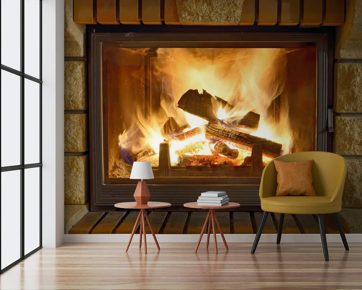 Papier peint photo Propriété, bois et foyer u57351