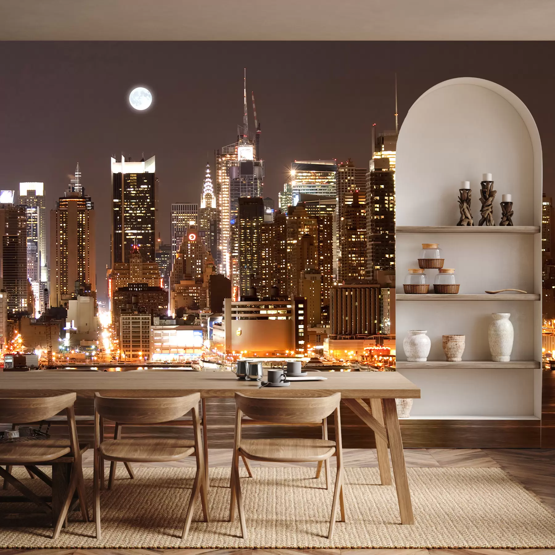 Fotobehang De waterkant van New York u57923