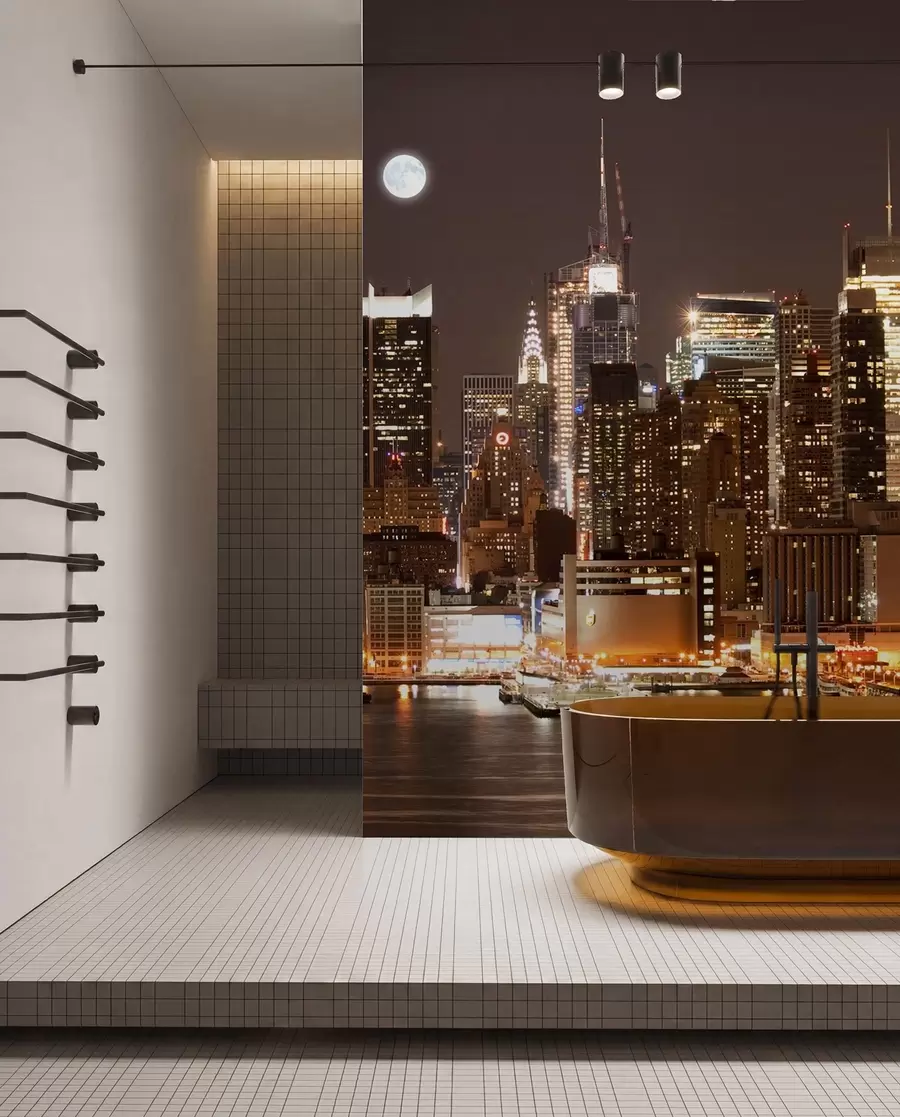 Fotobehang De waterkant van New York u57923