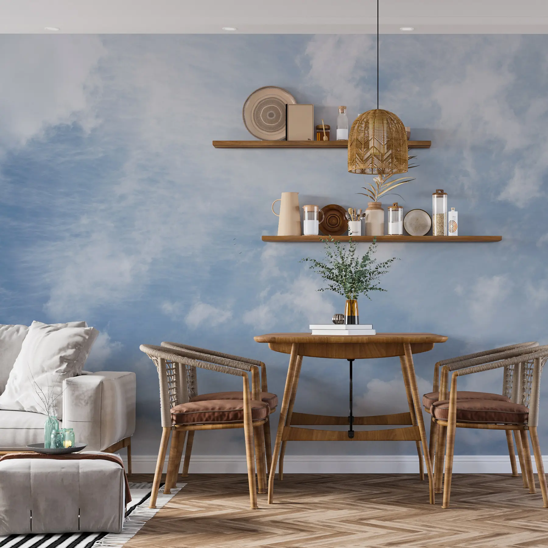 Fotobehang Wolken, blauwe lucht u21064