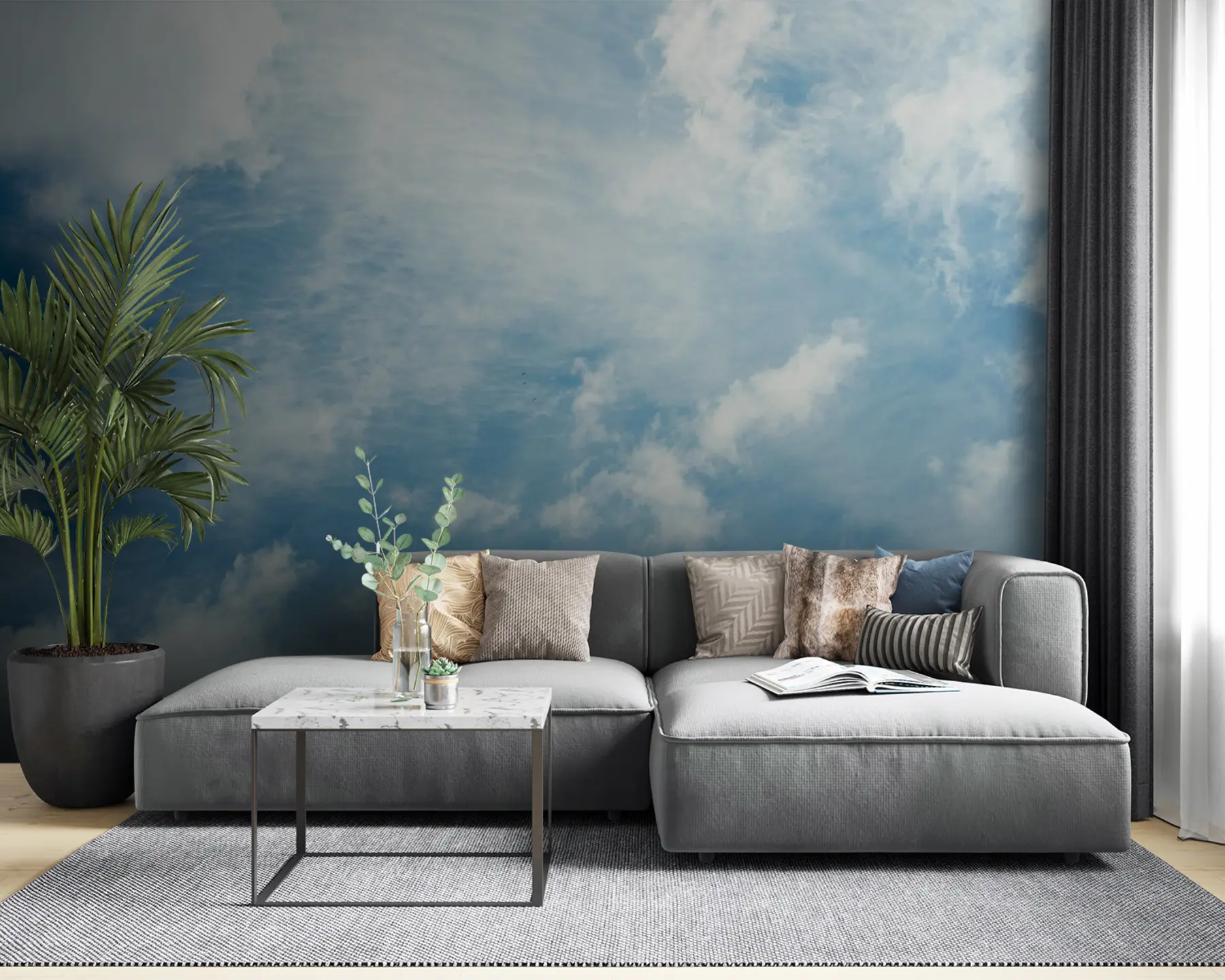 Fotobehang Wolken, blauwe lucht u21064