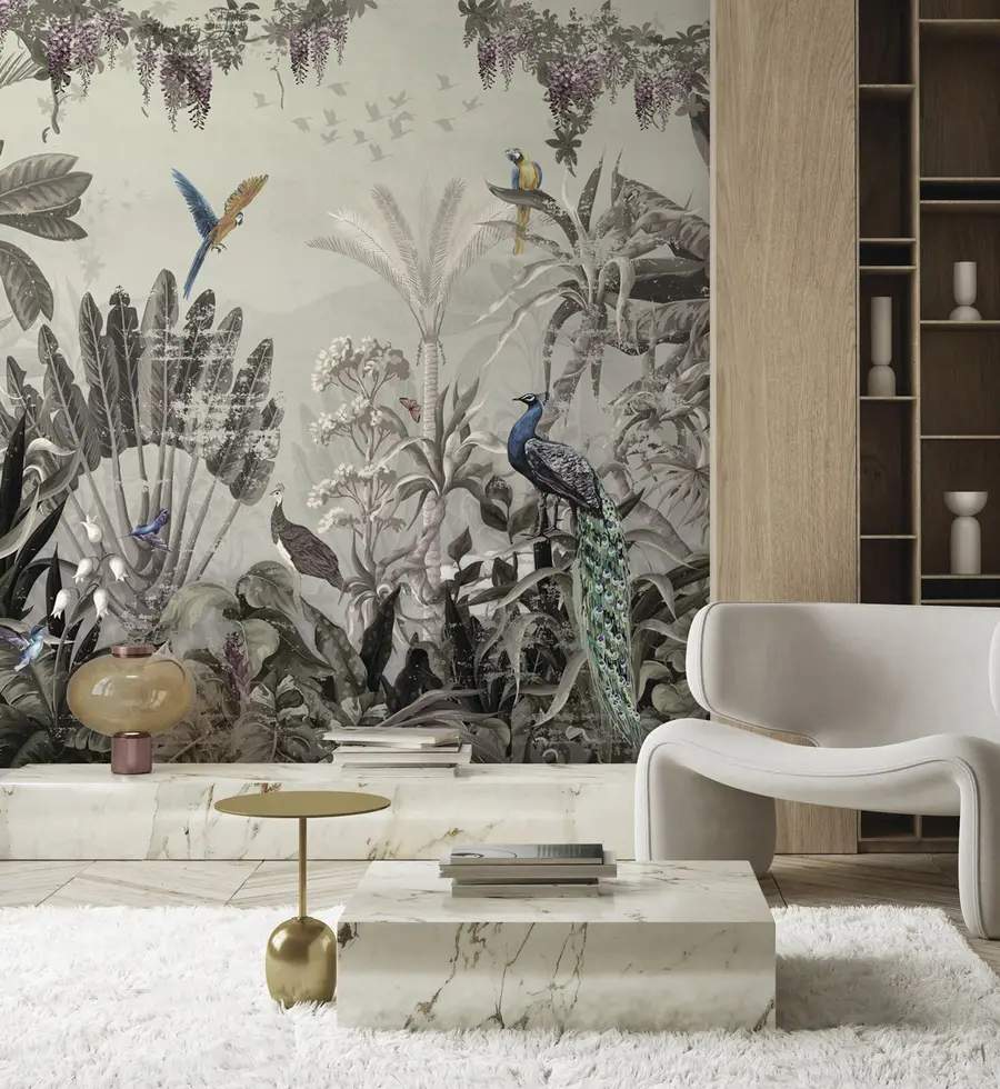 Fotobehang Tropische vogels in de jungle u73889