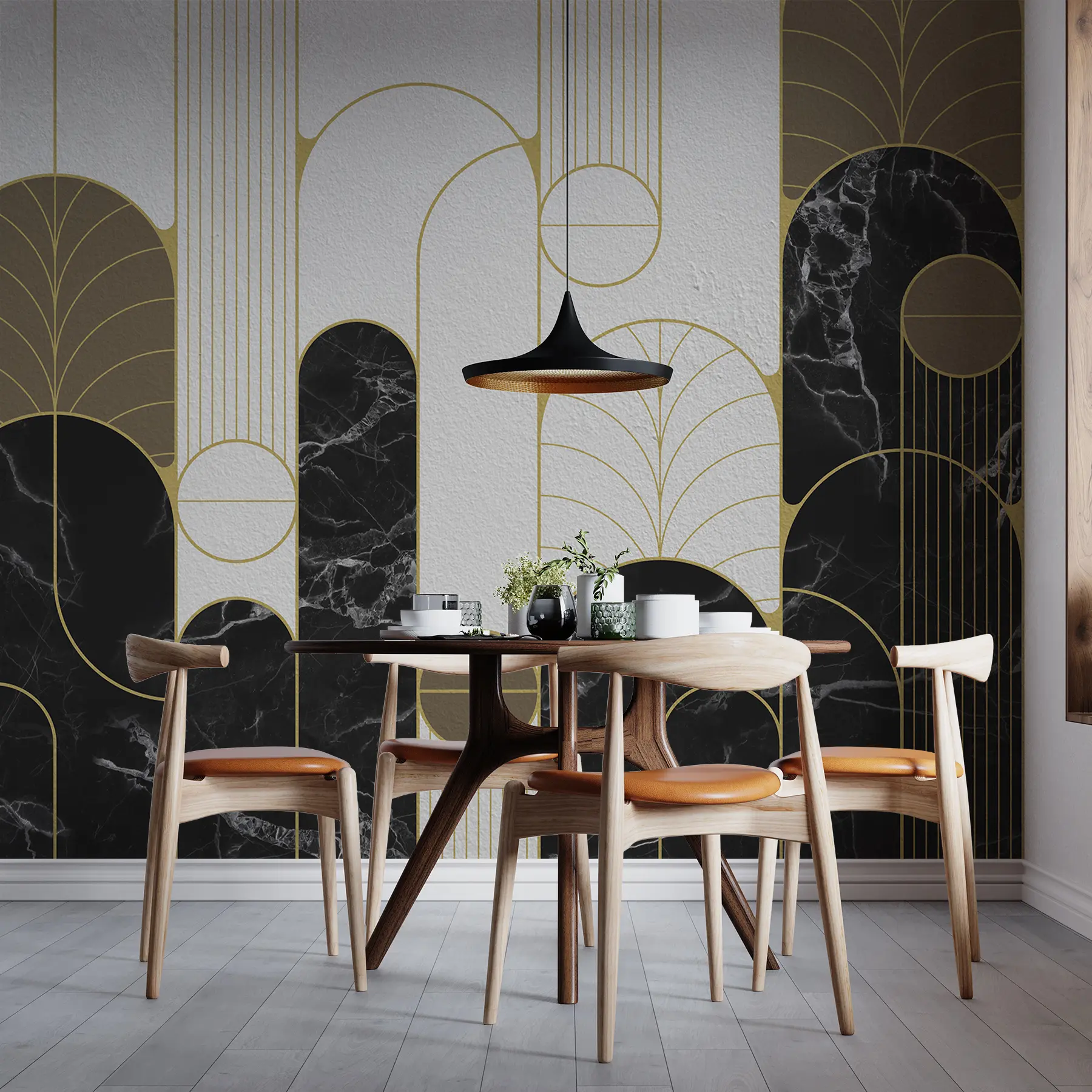 Fotobehang Bogen in de stijl van Art Deco u73101