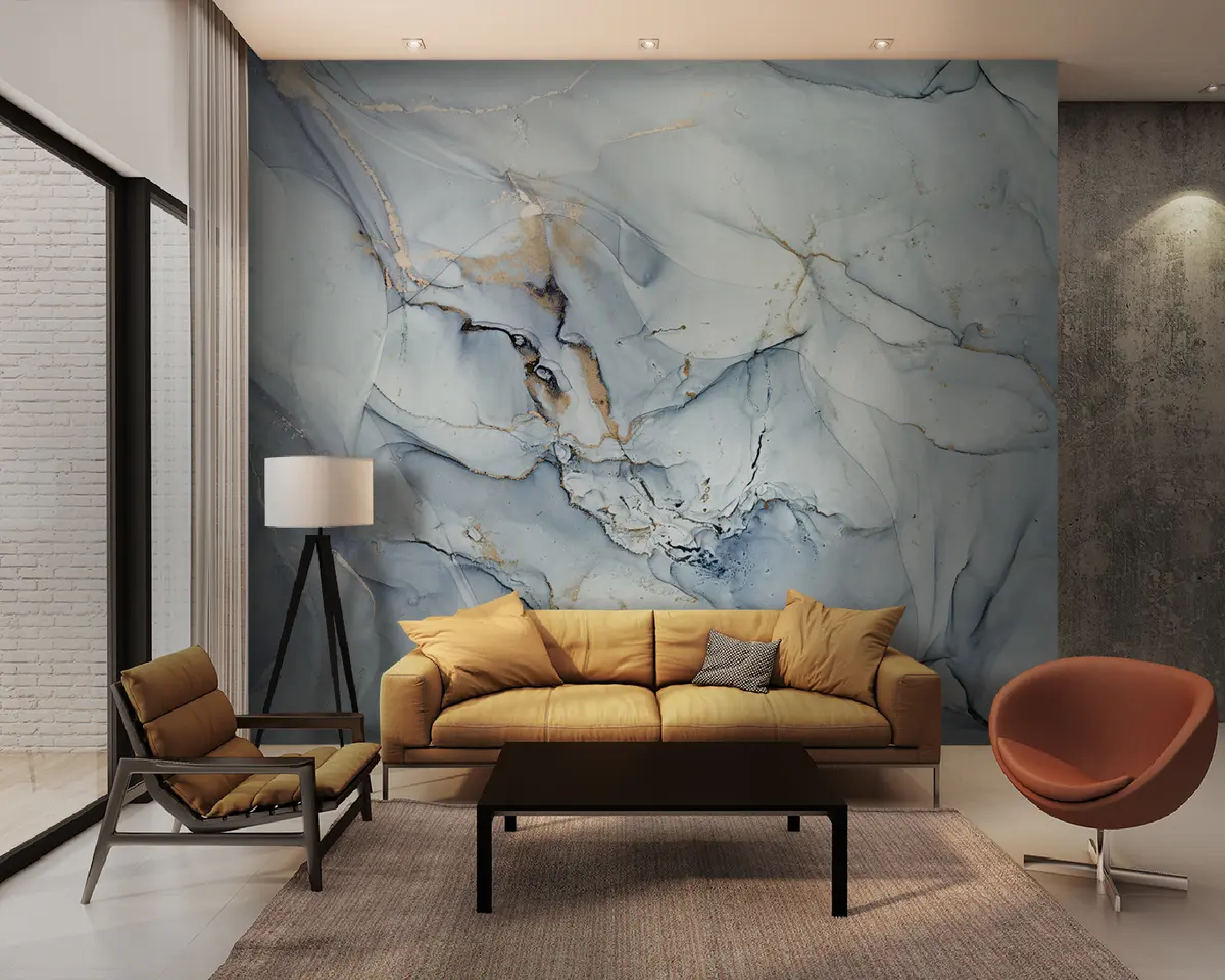 Fotobehang IJskap, sneeuw en smelten u93432