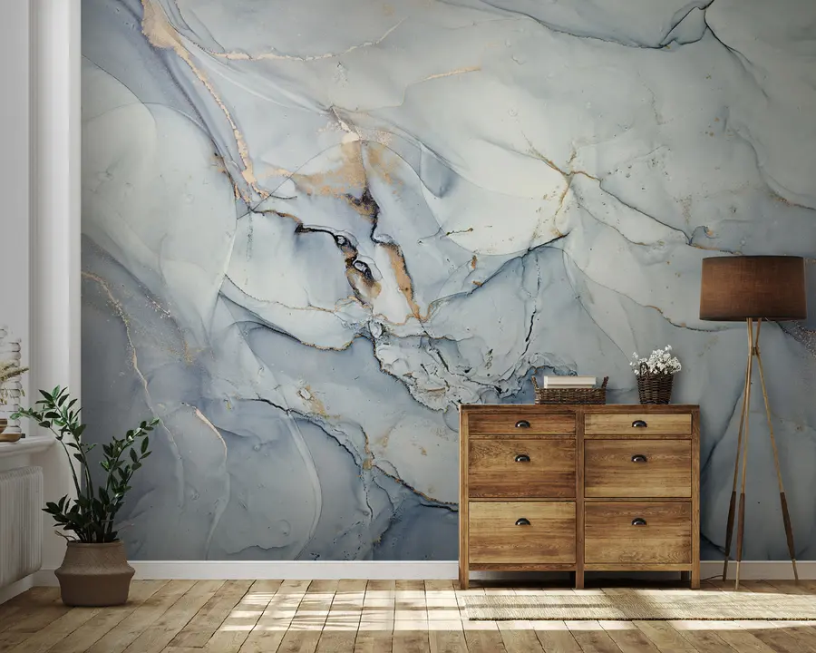 Fotobehang IJskap, sneeuw en smelten u93432