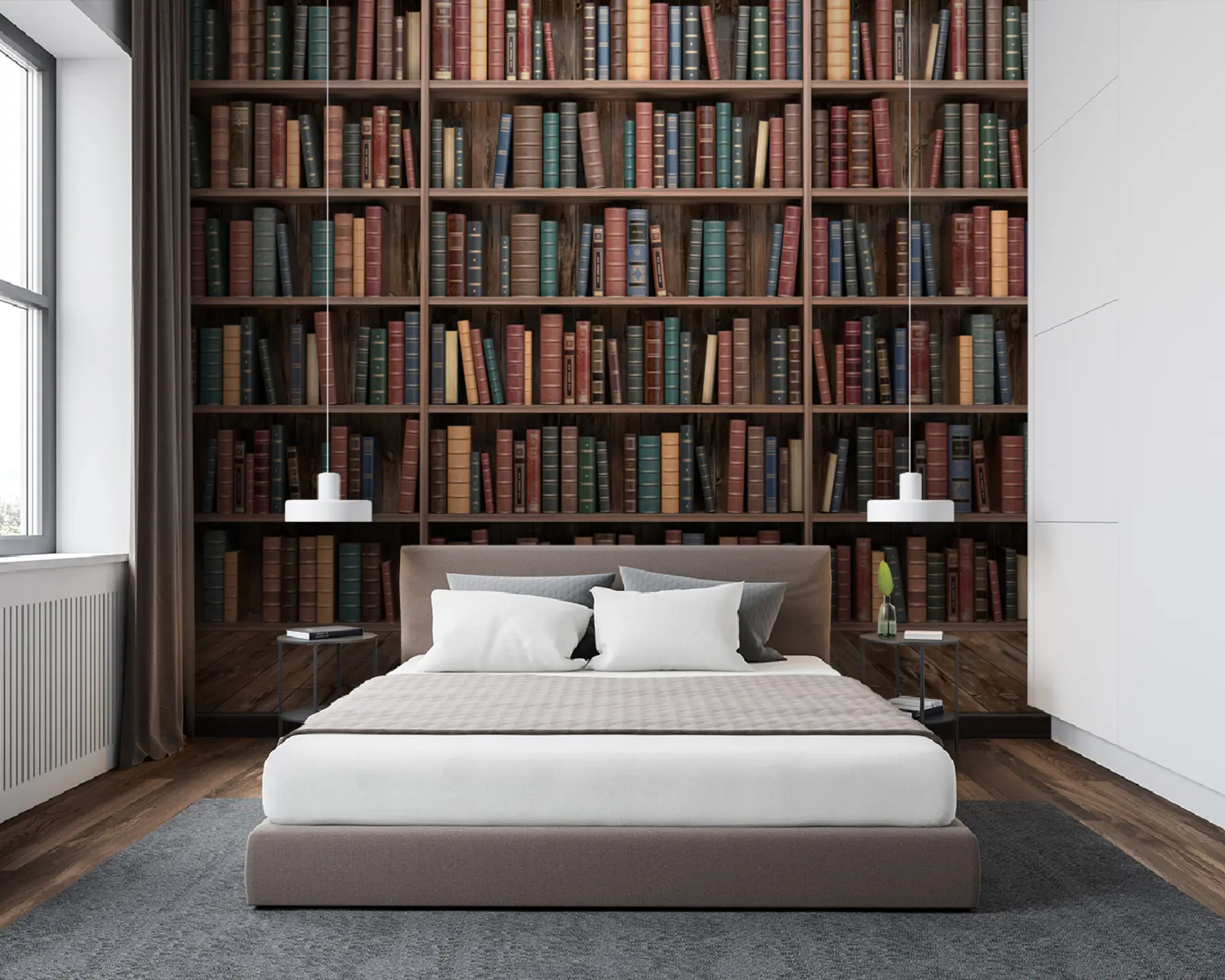 Fotobehang Indrukwekkende bibliotheek u93501