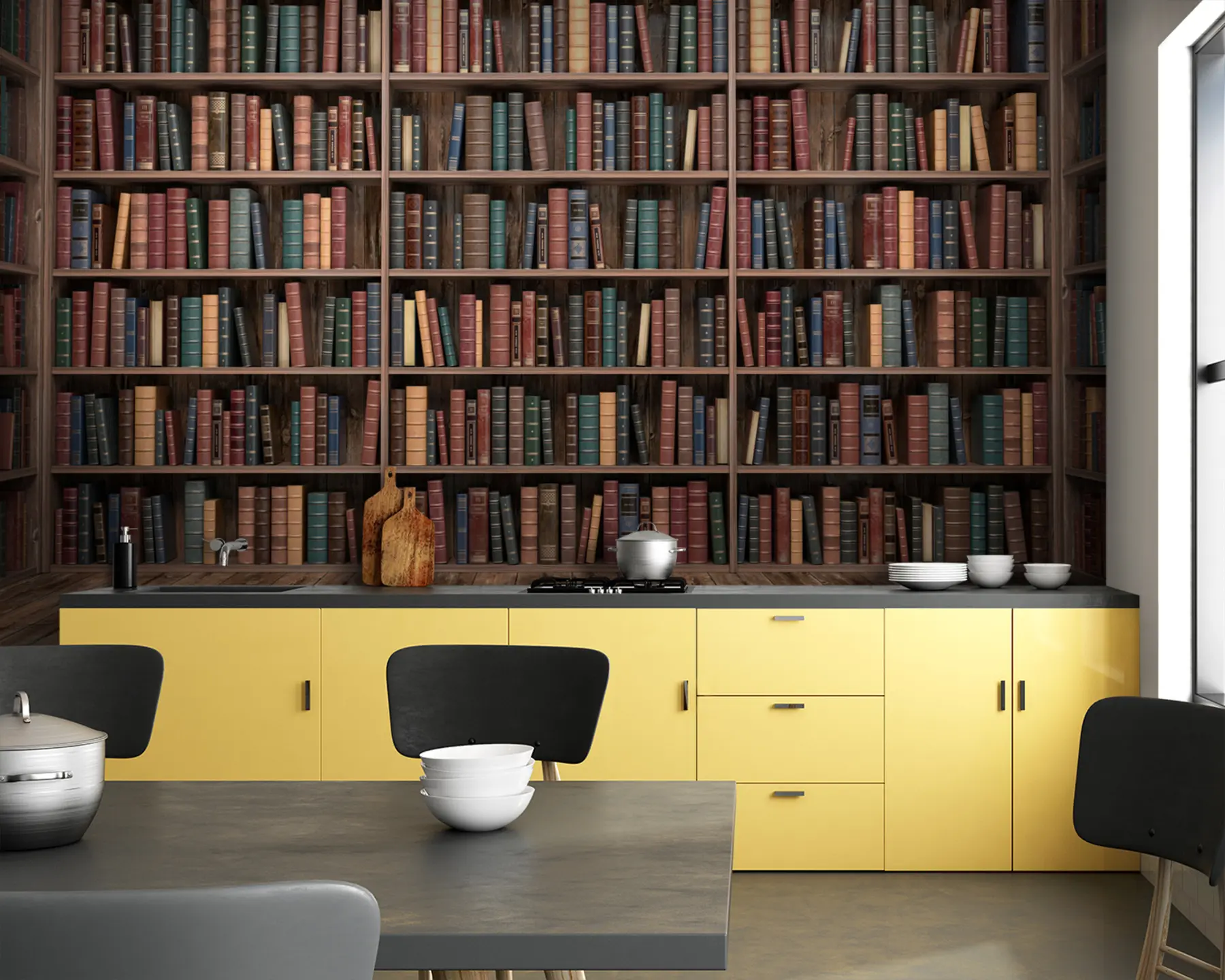 Papier peint photo Une bibliothèque impressionnante u93501