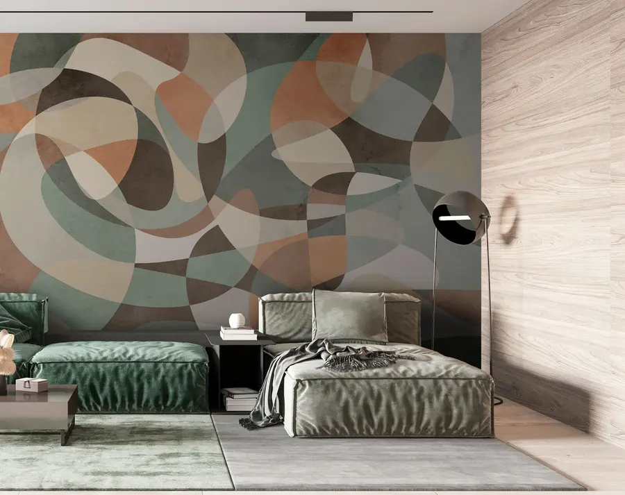 Papier peint photo Tendance géométrique rétro u73971