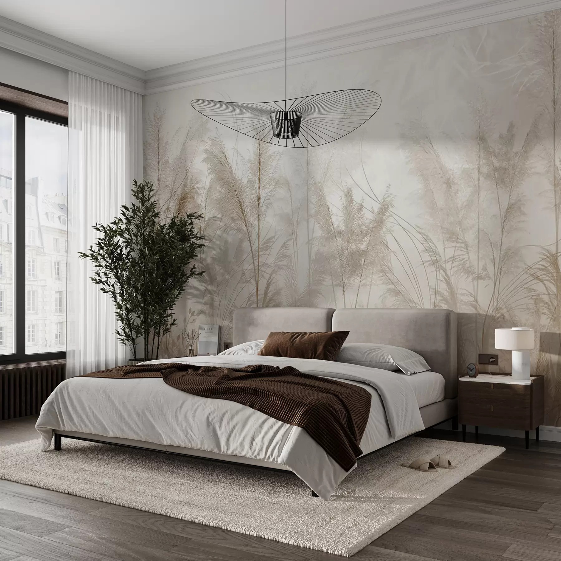 Fotobehang Takken in de miststijl boho u73981