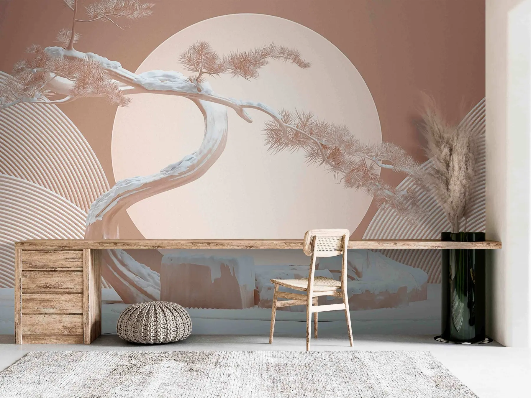 Fotobehang Japanse stenen tuin u68179