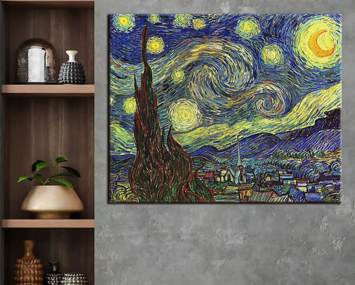  Peintures La nuit étoilée, Vincent van Gogh s15213