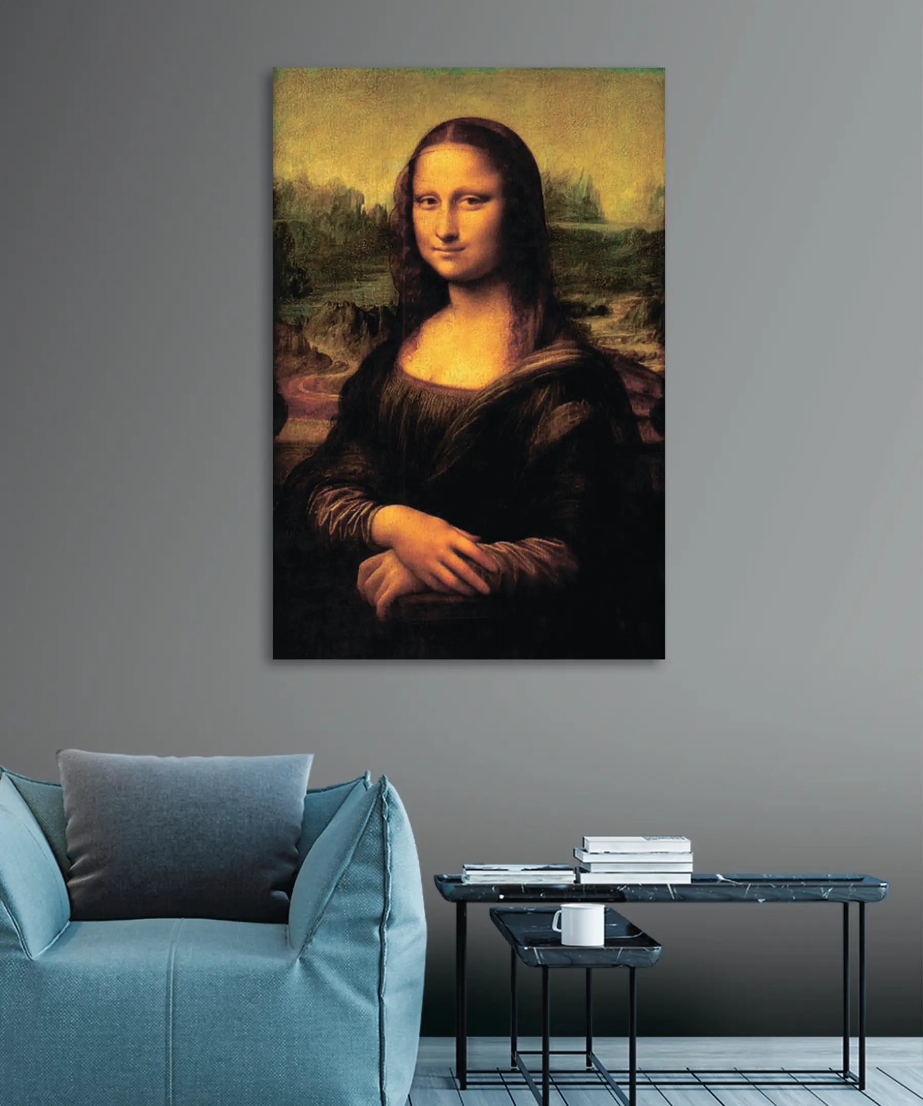 Fotobehang Wang, kapsel en gezichtsuitdrukking s18882