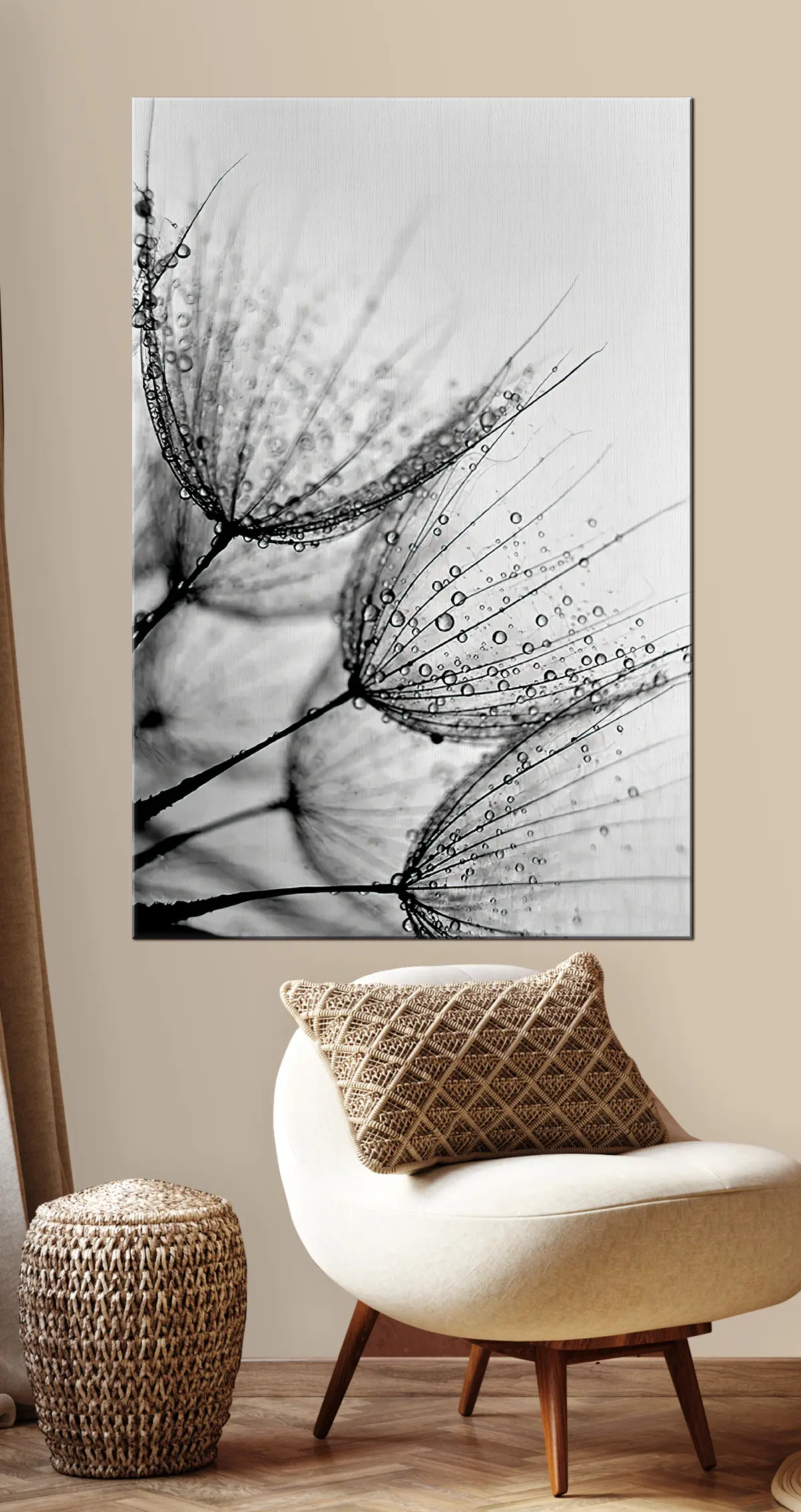  Schilderijen Plant, takje en lijn s20828