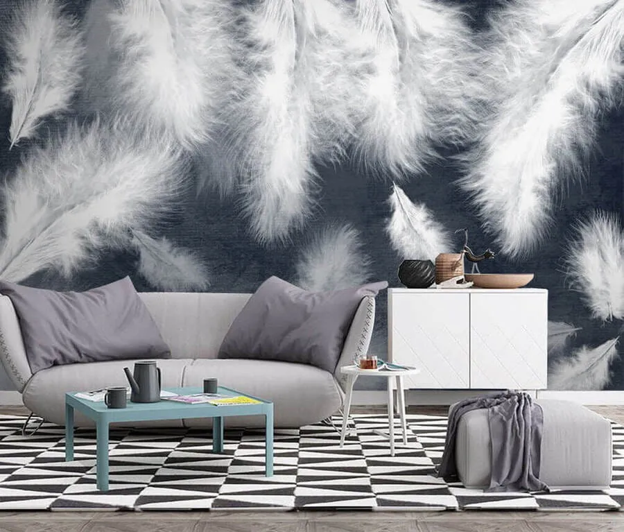 Papier peint photo Duvet et plumes u30616