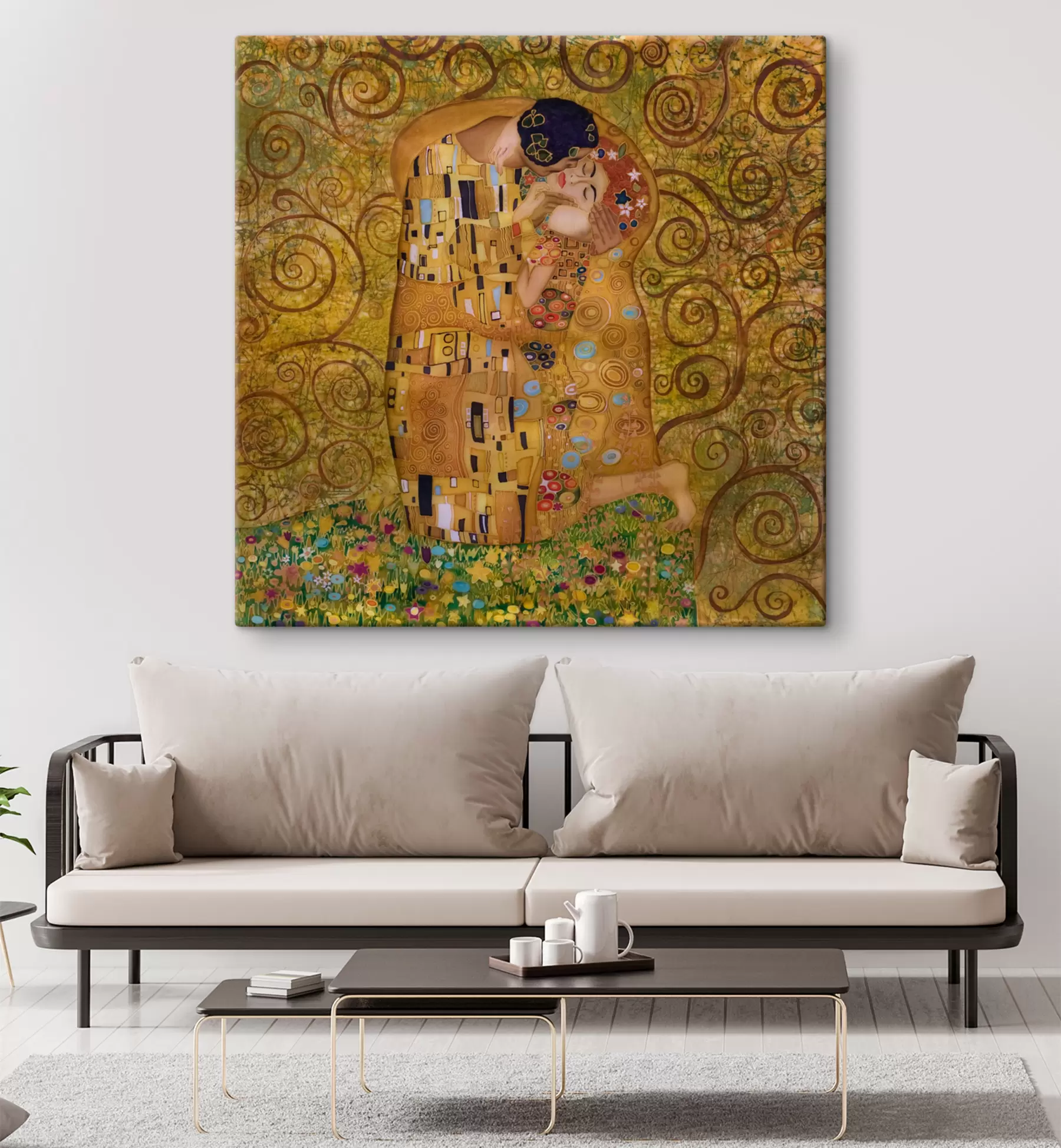 Fotobehang De kus, Gustav Klimt s27031