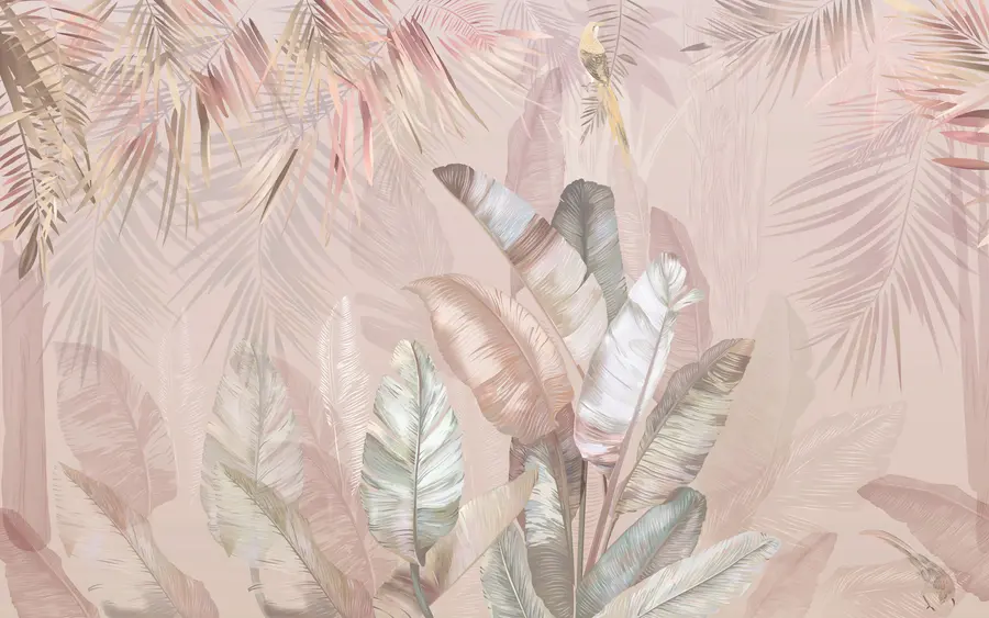 Fotobehang Blad, tak en takje u50468v4