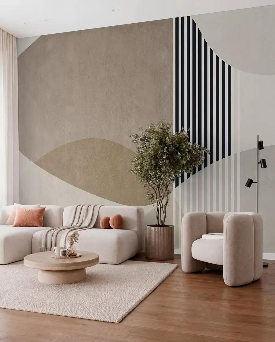 Fotobehang Abstracte retro-stijl u74075