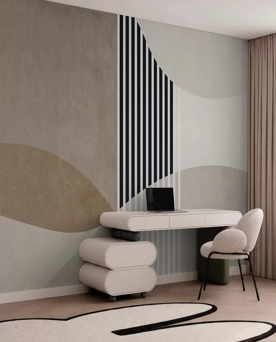 Fotobehang Abstracte retro-stijl u74075