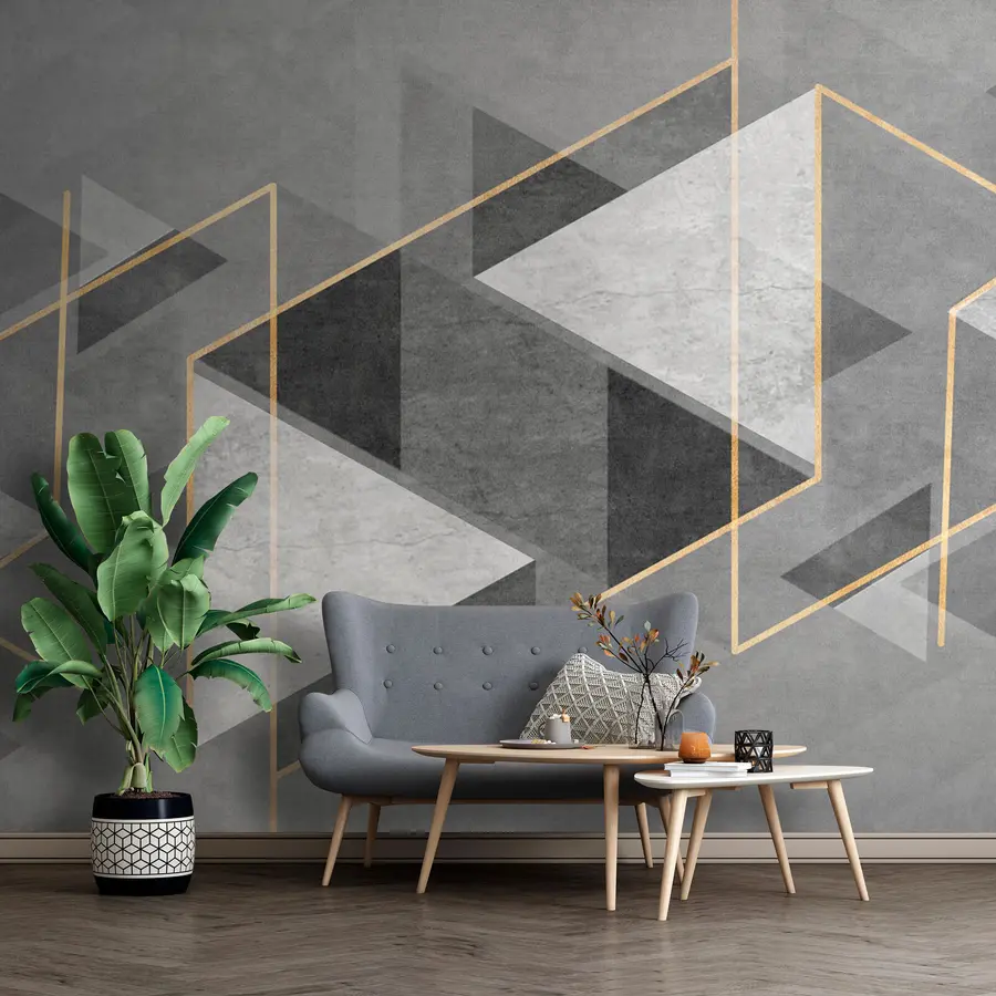Fotobehang Abstracte geometrische stijl u74080