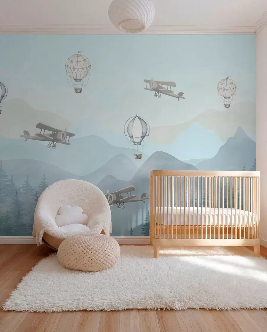 Fotobehang Kleine luchtontdekkers u74226