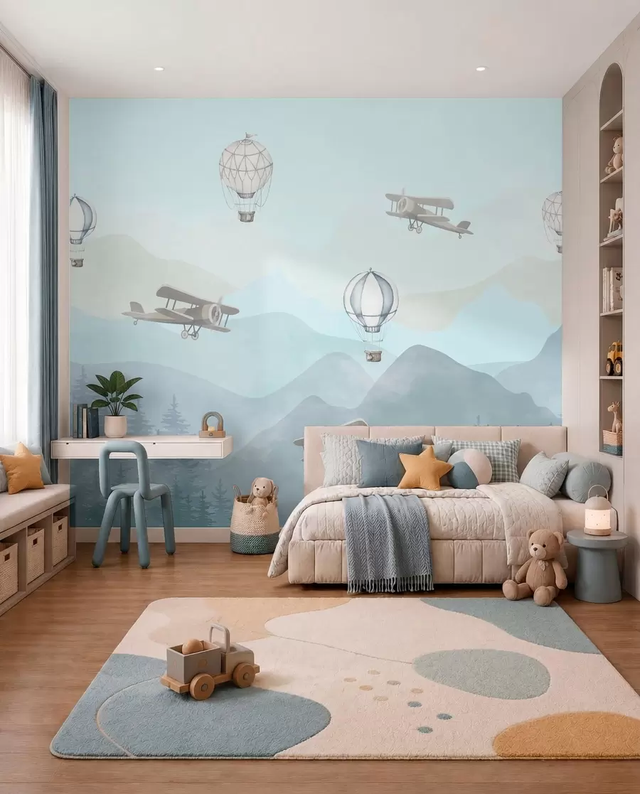 Fotobehang Kleine luchtontdekkers u74226