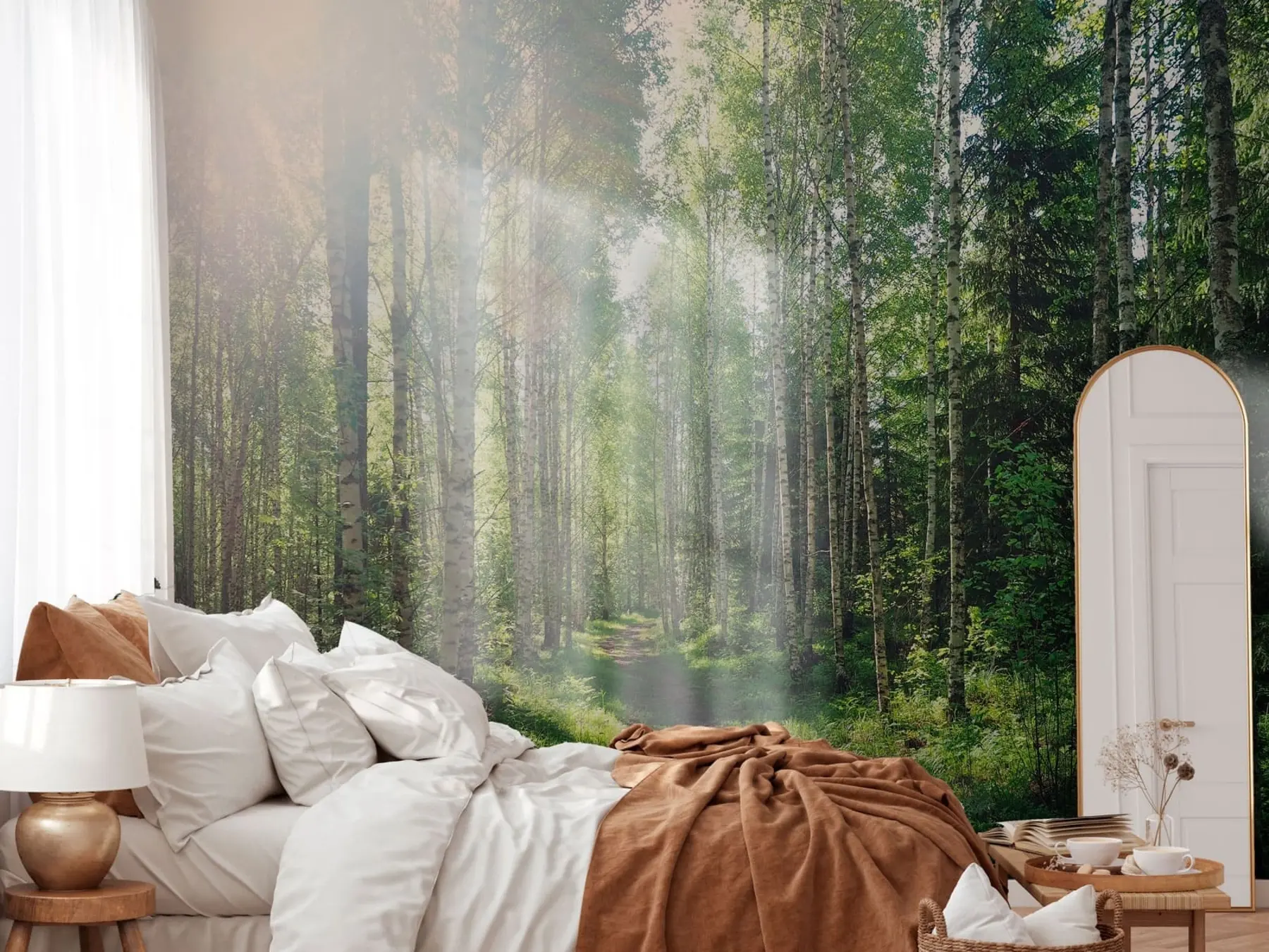 Fotobehang Groene zon in Finland u74235