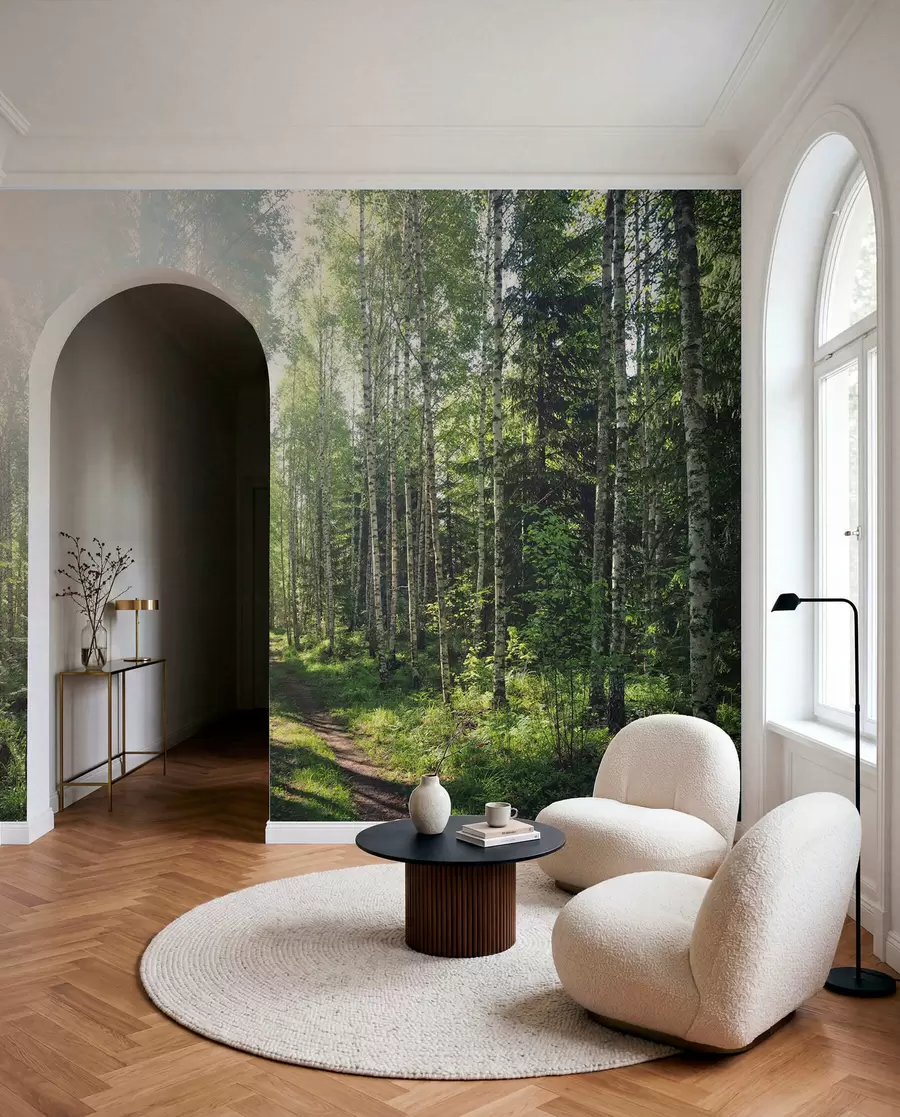 Fotobehang Groene zon in Finland u74235