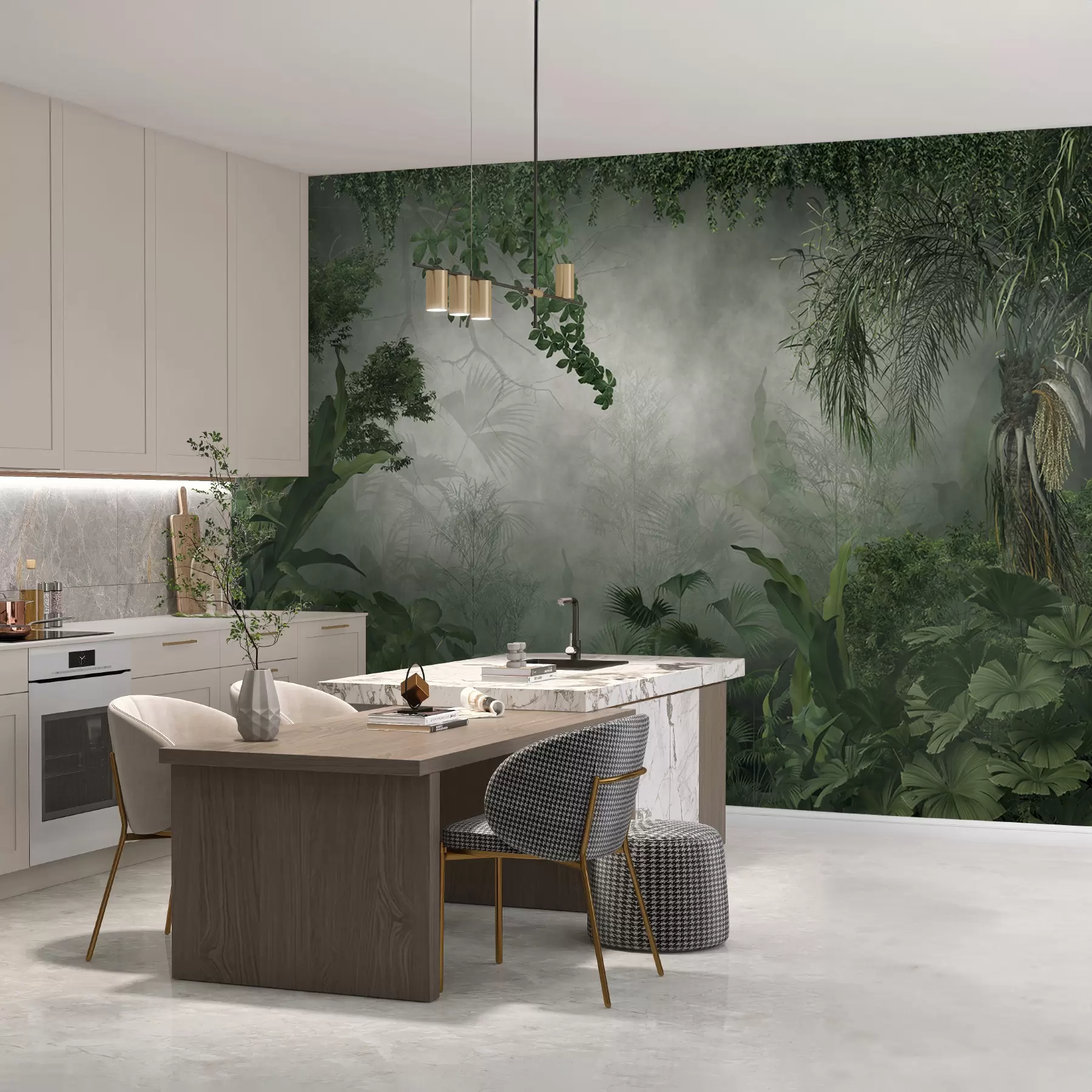 Fotobehang Mysterieuze jungle u74409