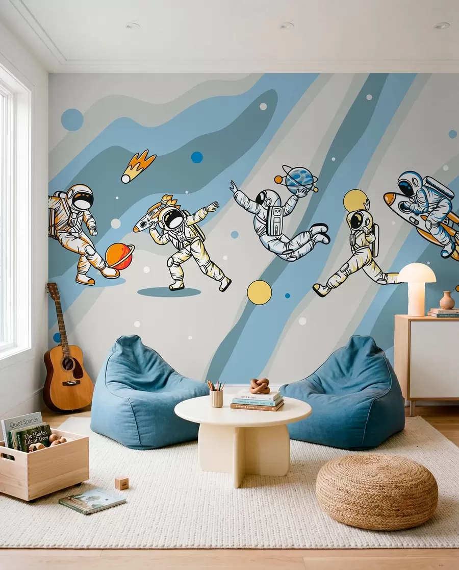 Fotobehang Speeltijd in de ruimte u93828
