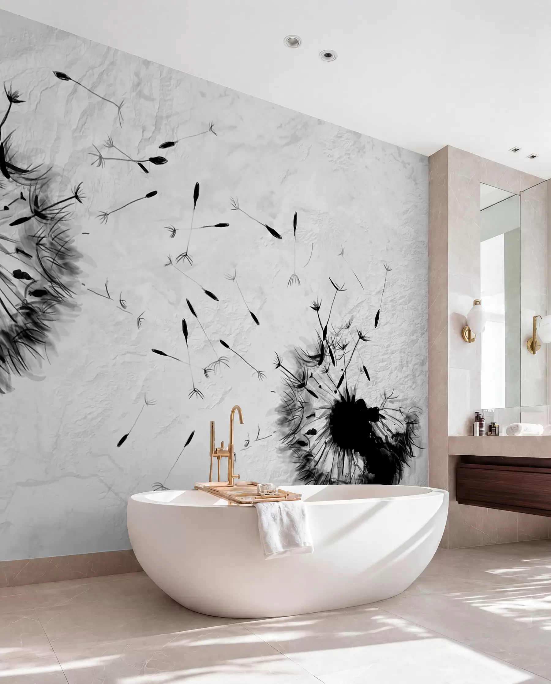 Fotobehang Bloem, plant en wimper u06731