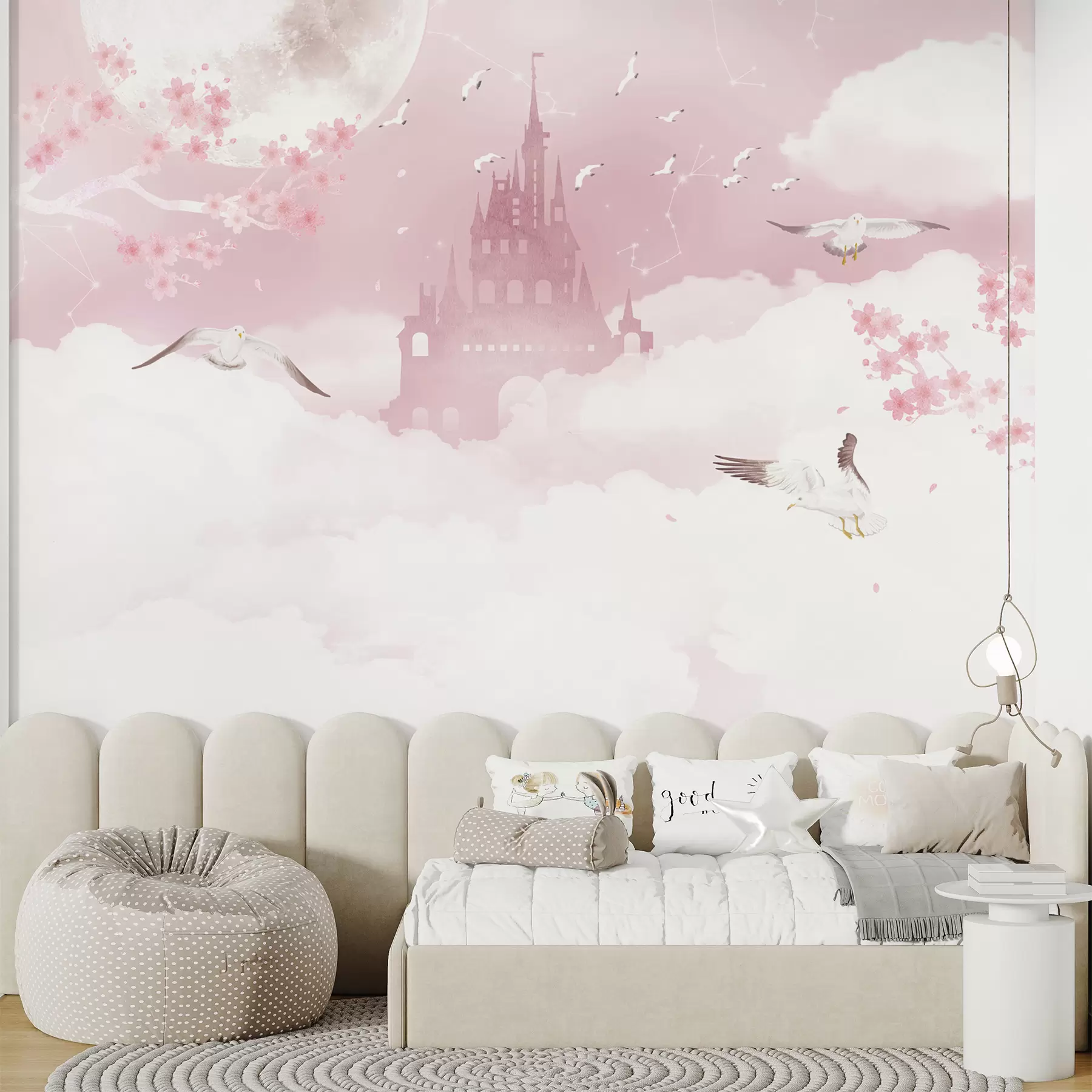 Papier peint photo Nuage, rose et art u41232