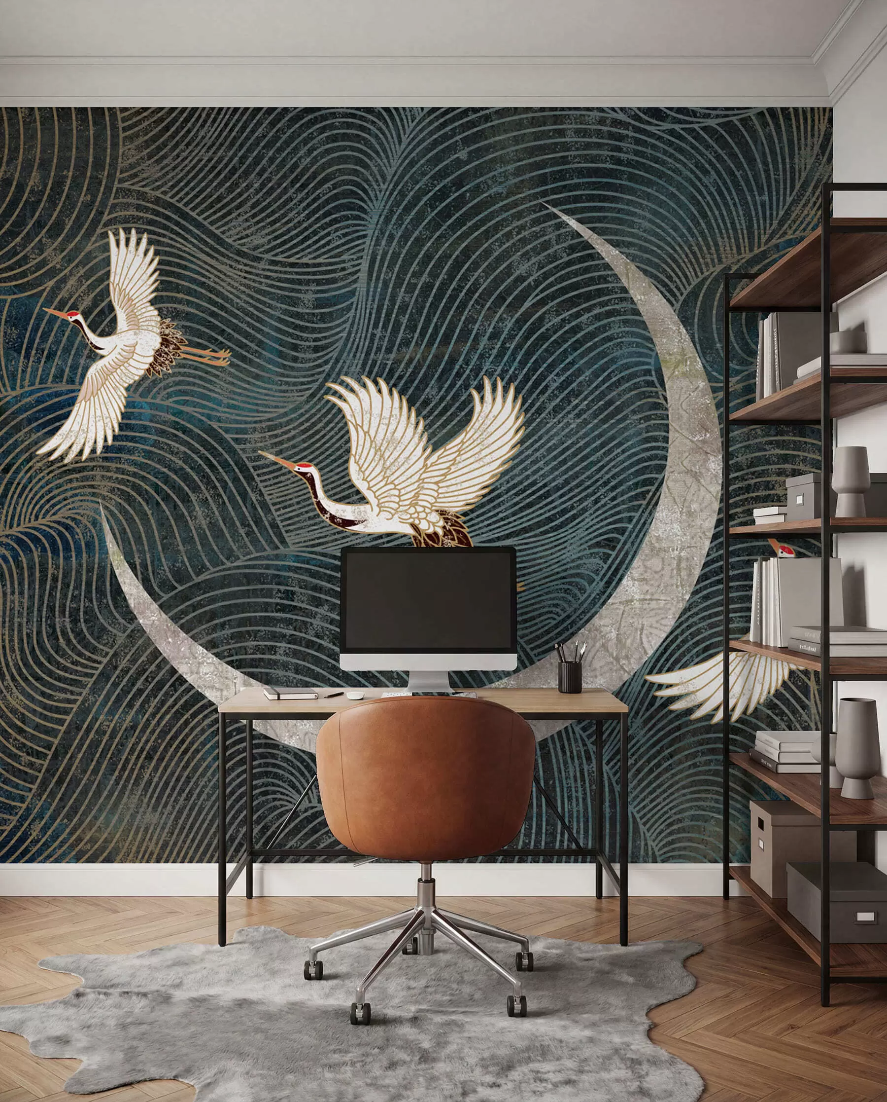 Fotobehang Vogel, natuur en groen u59573