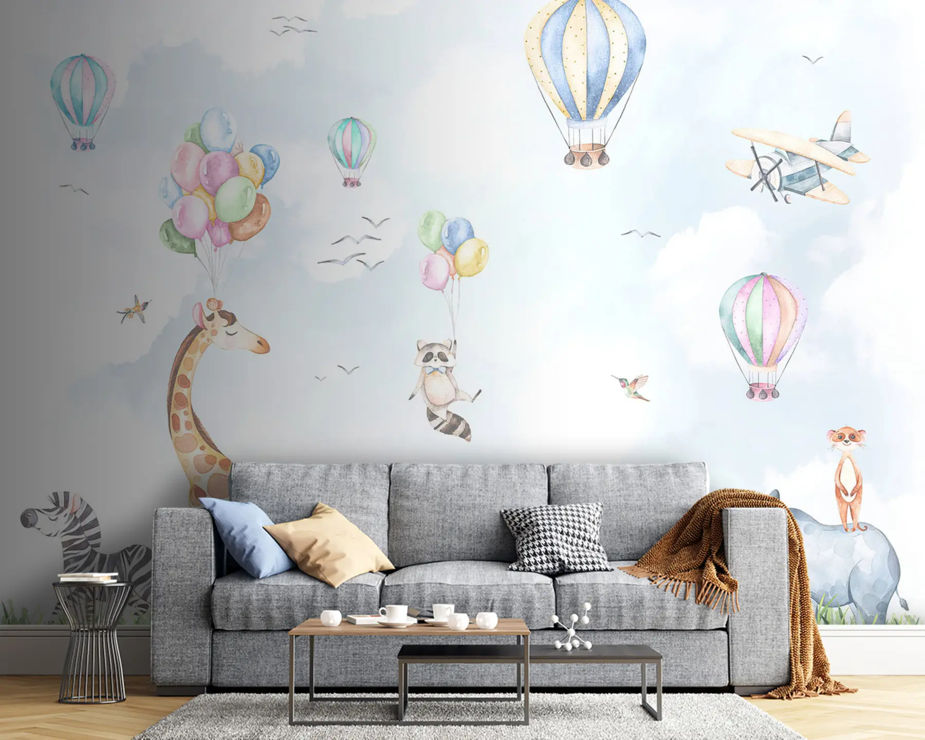 Papier peint photo Spectacle d'animaux dans les airs u59757v2