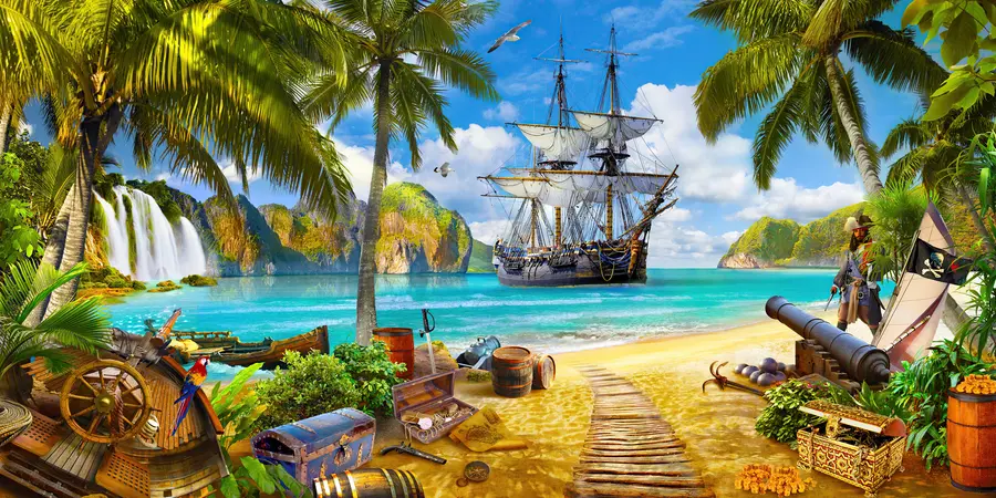 Fotobehang Water, wolken en lucht u59784v3