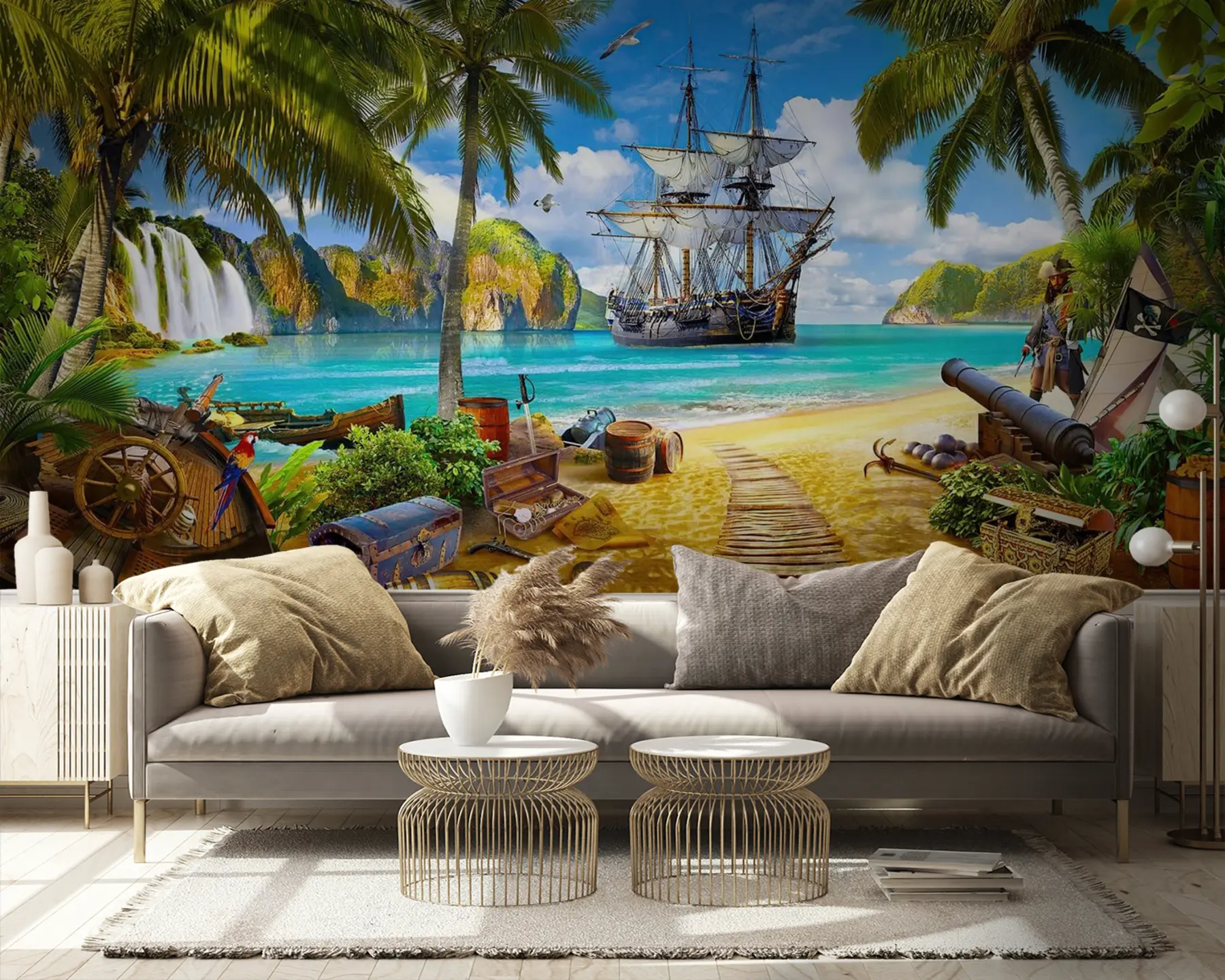 Fotobehang Water, wolken en lucht u59784v3