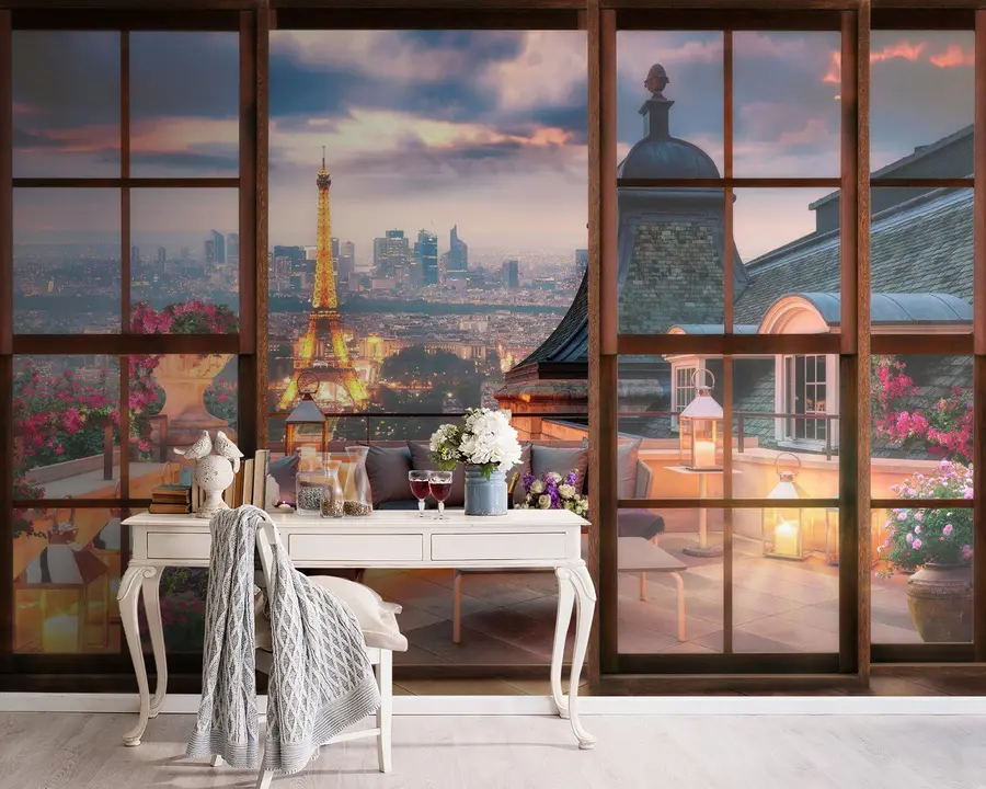 Papier peint photo Nuage, bâtiment et ciel u60794