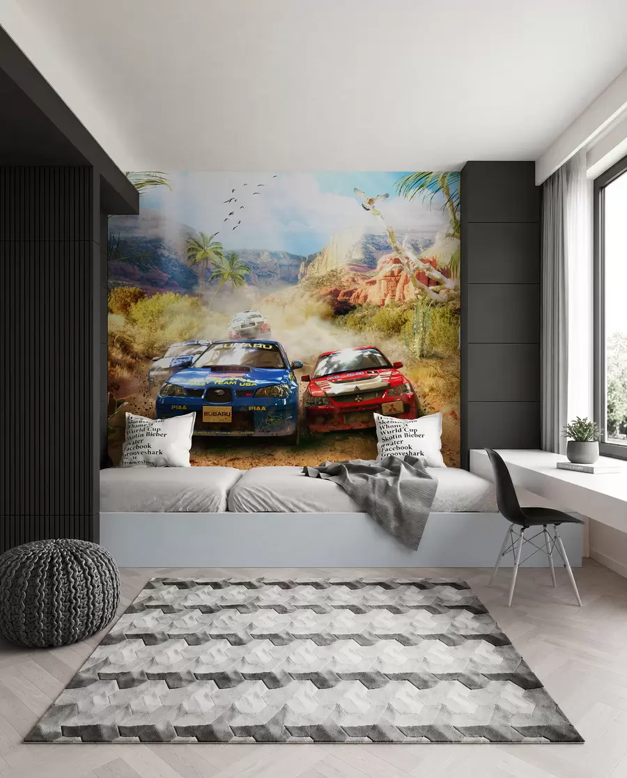 Papier peint photo Rallye dans le canyon u64438