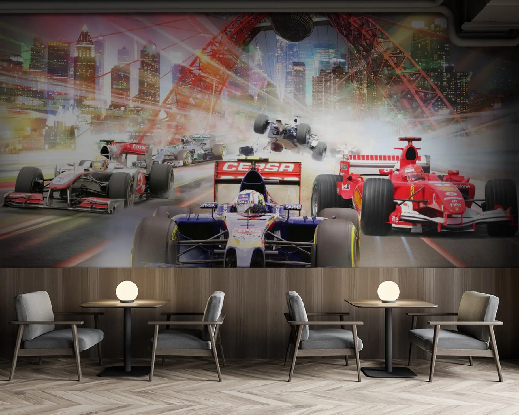 Papier peint photo Roue, pneu et voiture u64439